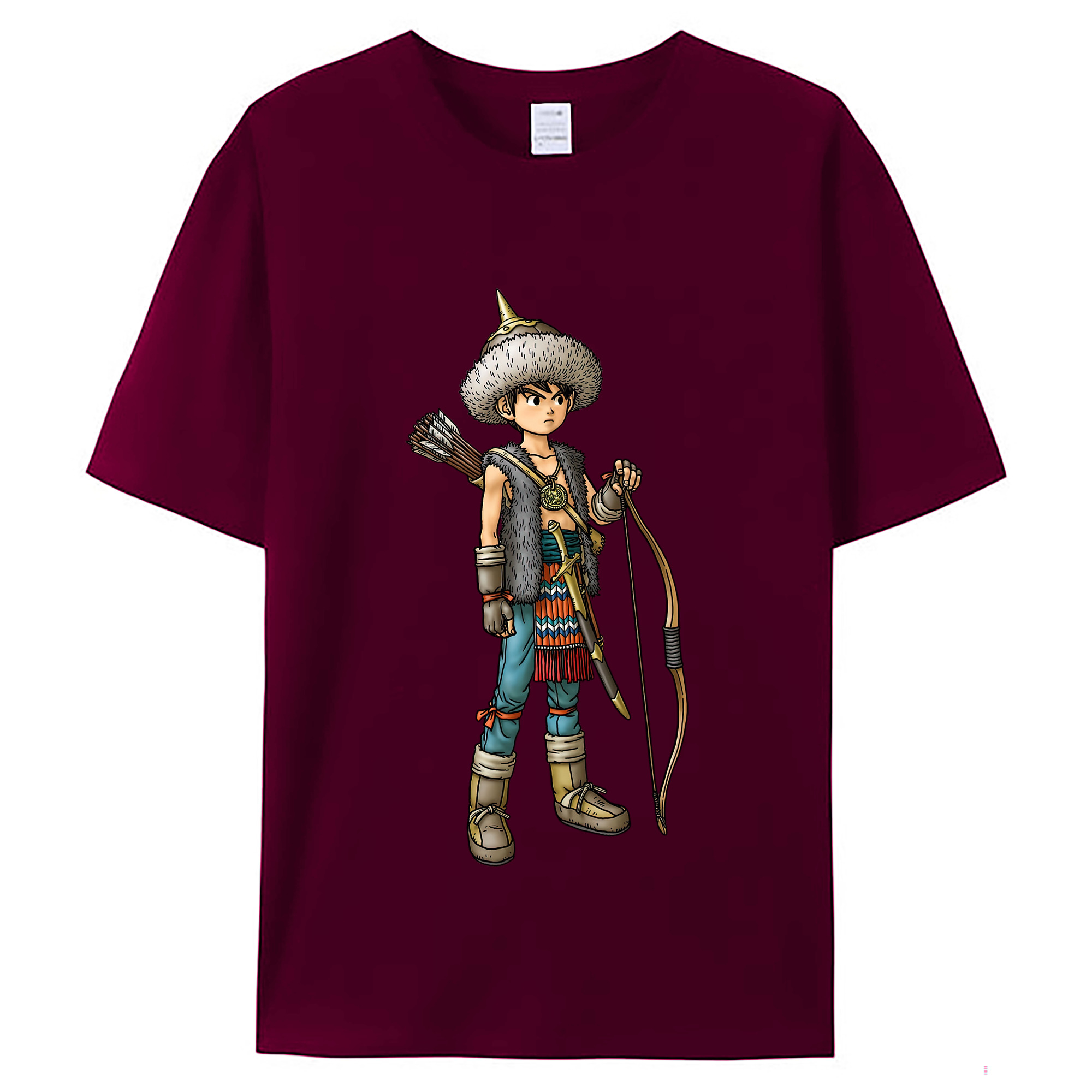 （画像用） ドラゴンクエスト Doragon Kuesuto Dragon Quest レディースカジュアルプリントTシャツ（綿100％）